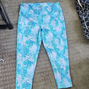Lilly Pulitzer Luxletic Blue and Green Leggings